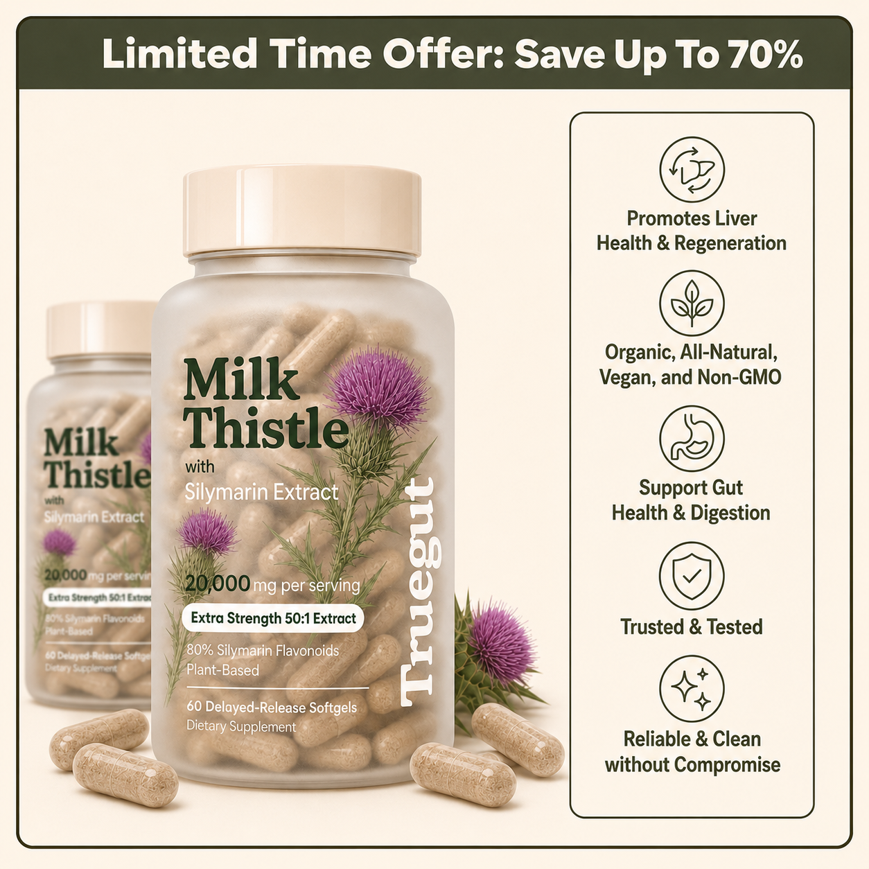 Organic Milk Thistle for Liver Detox & Regeneration