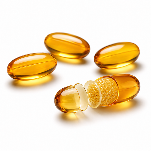 Delayed-Release softgels designed to stay sealed through your throat and release in your gut - reducing nausea, heartburn, burps, and throat pain